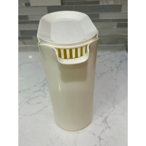 Vintage Rosti Mepal White Melamine Pitcher Beaker Utensil Holder 1L Denmark - Picture 4 of 7